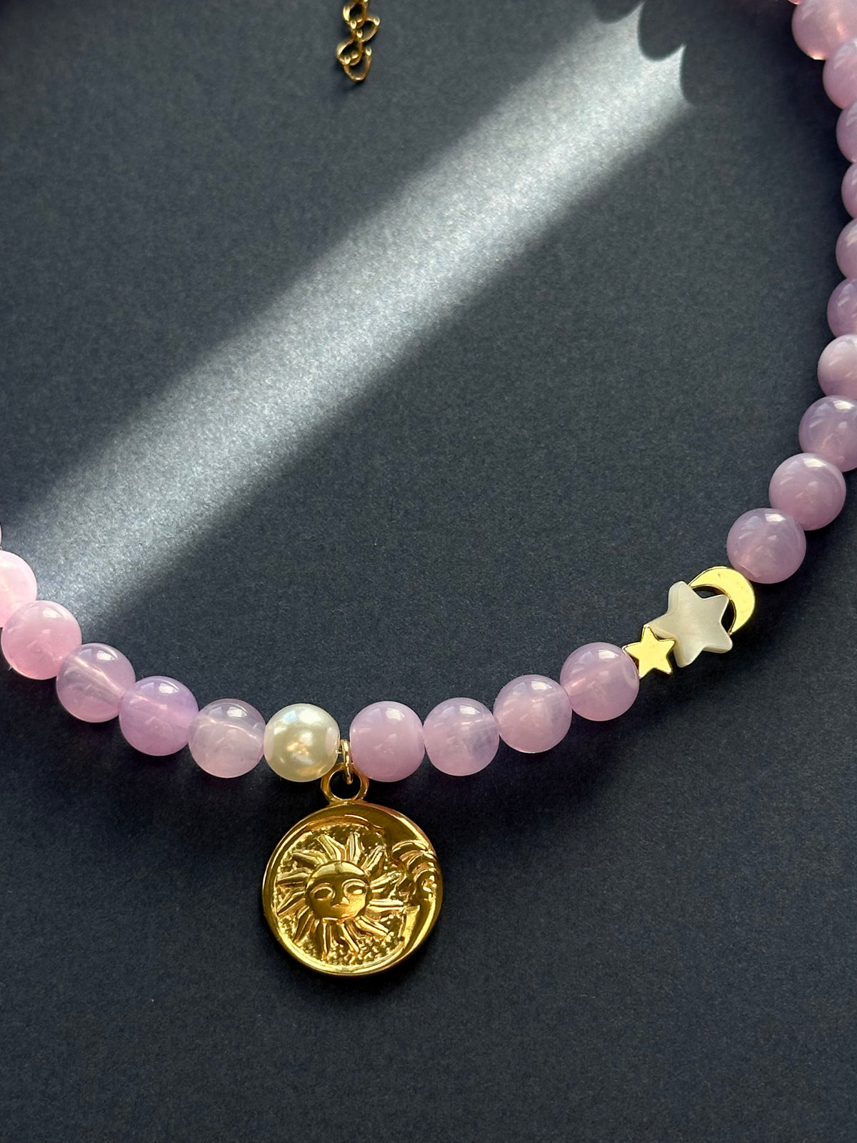 Colier luna, soare si stele