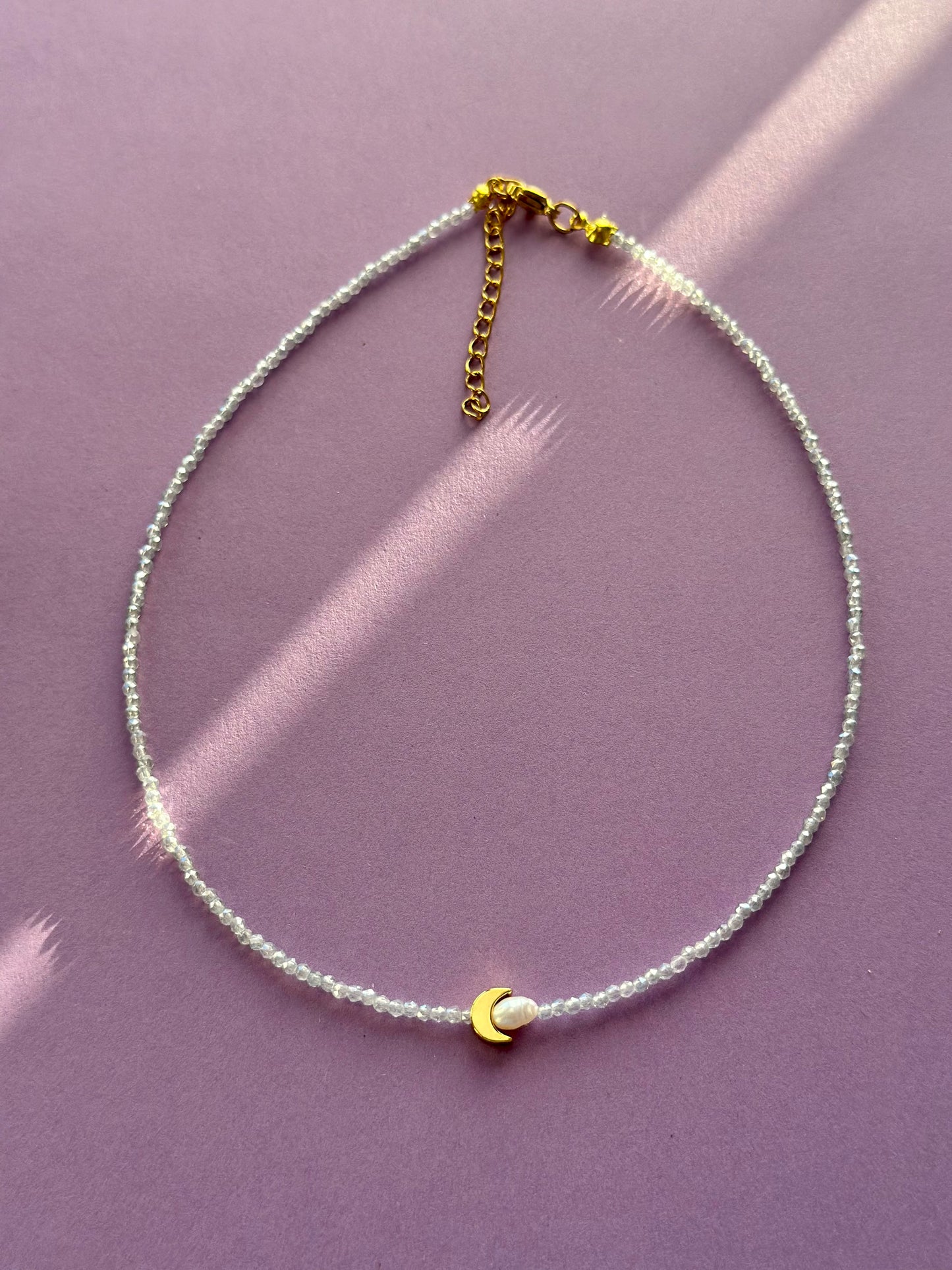 Colier luna si perla