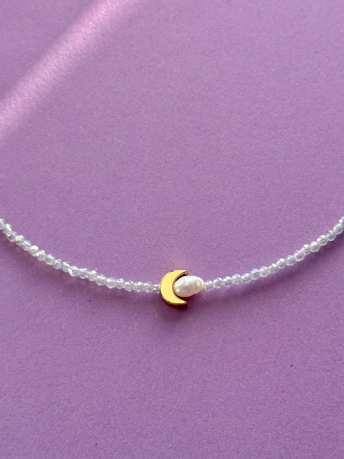 Colier luna si perla