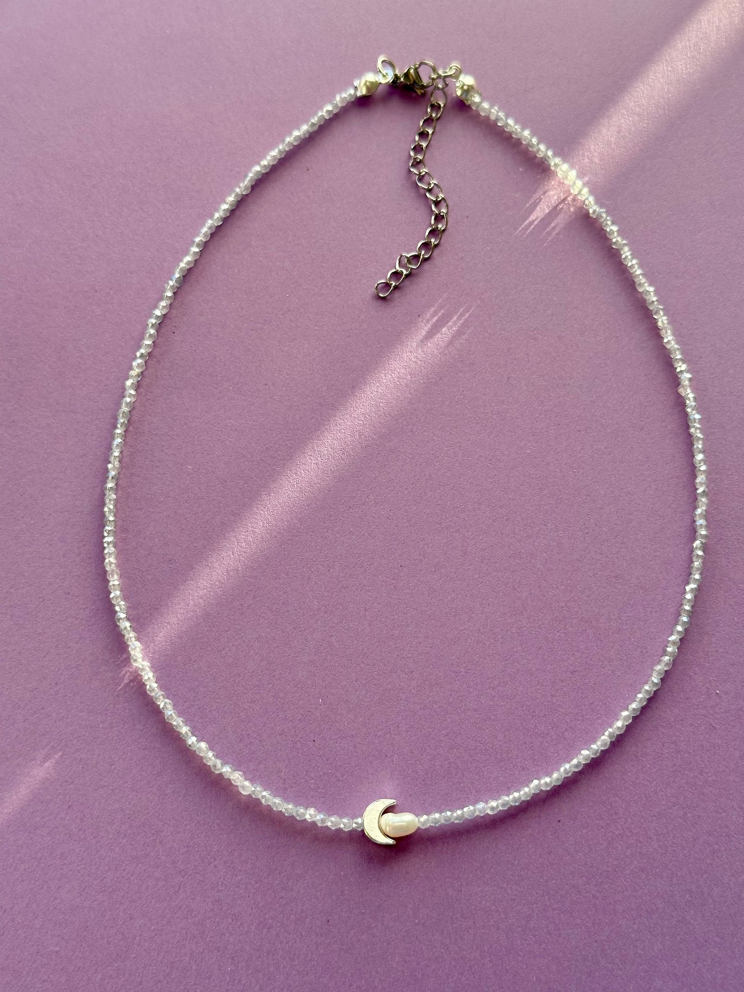 Colier luna si perla