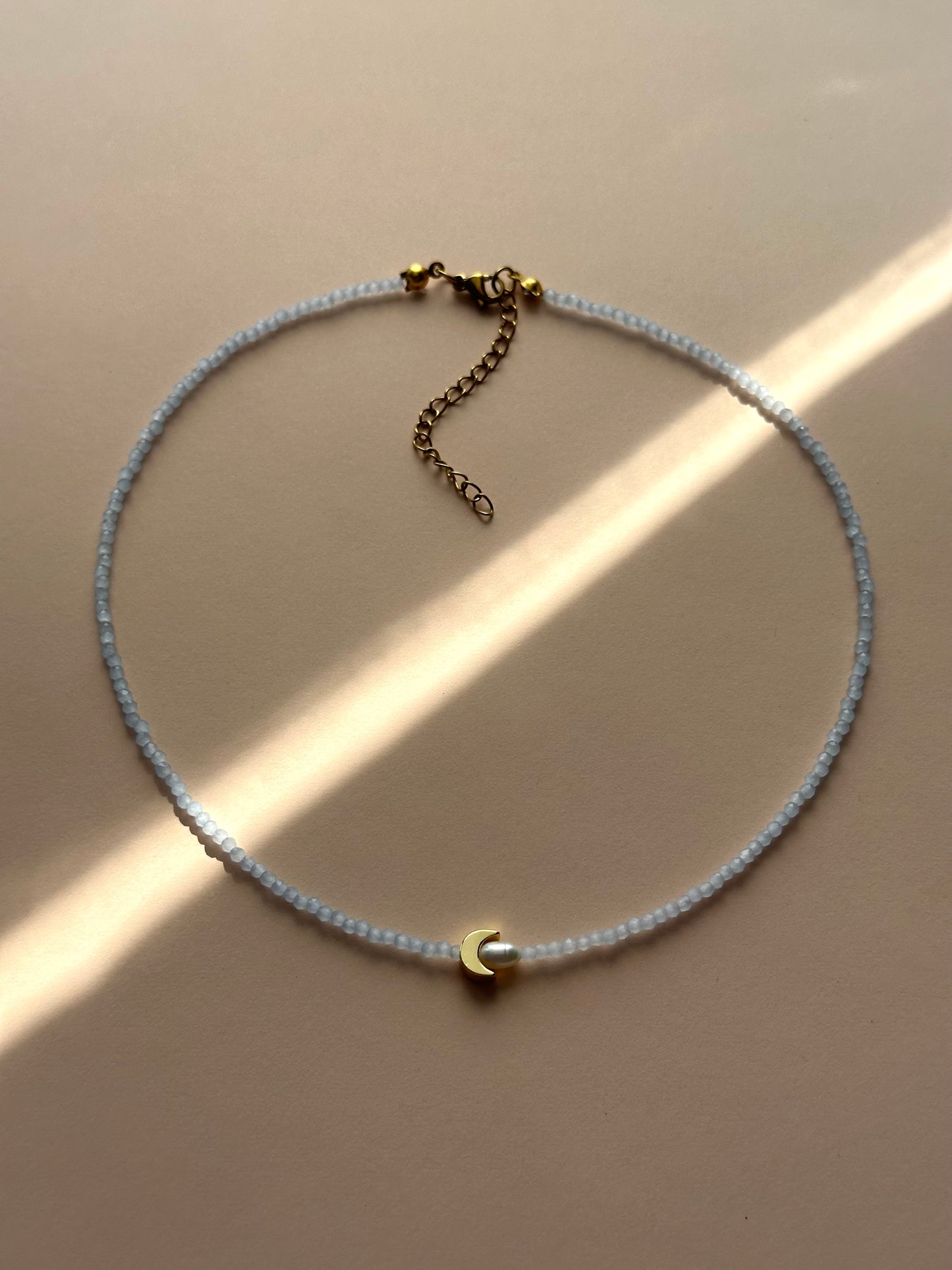 Colier luna si perla