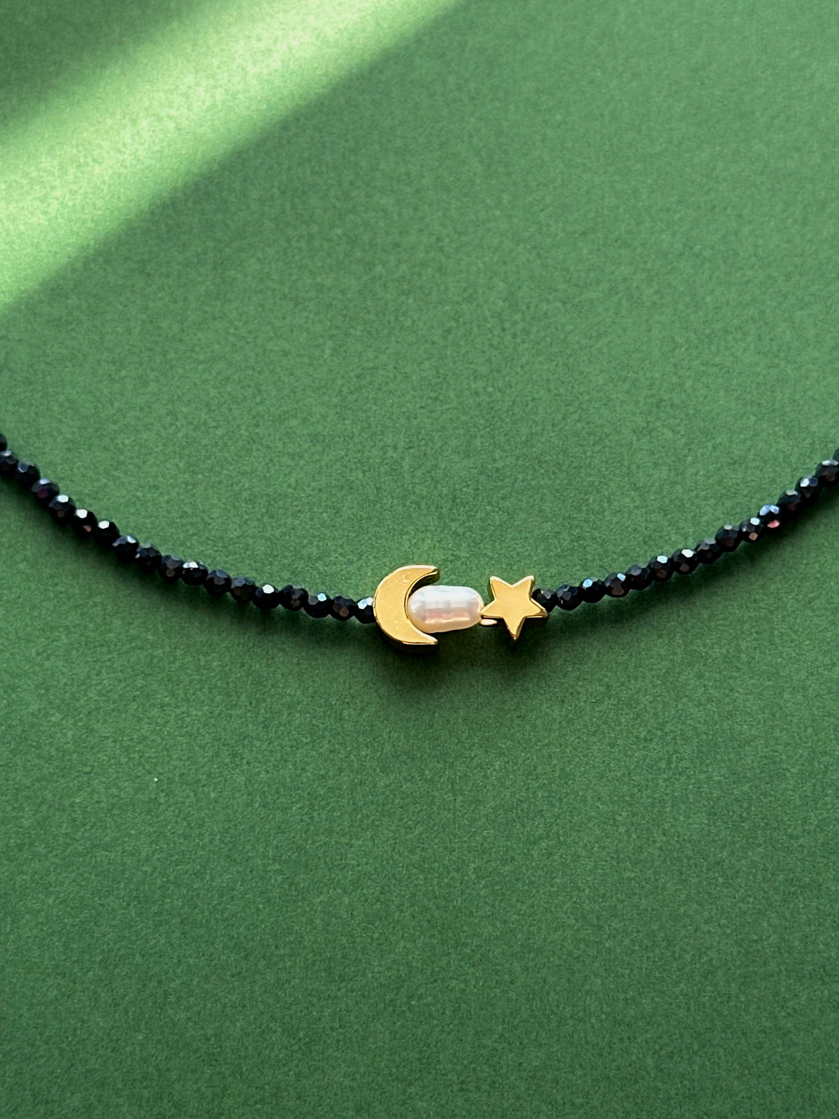 Colier luna,stea si perla