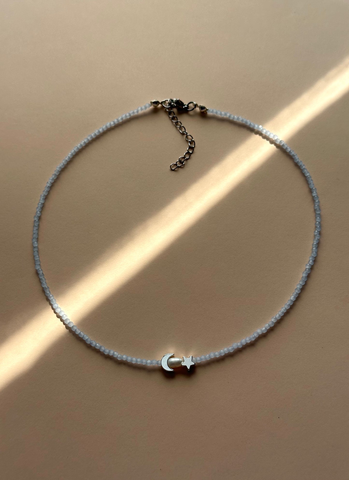 Colier luna,stea si perla